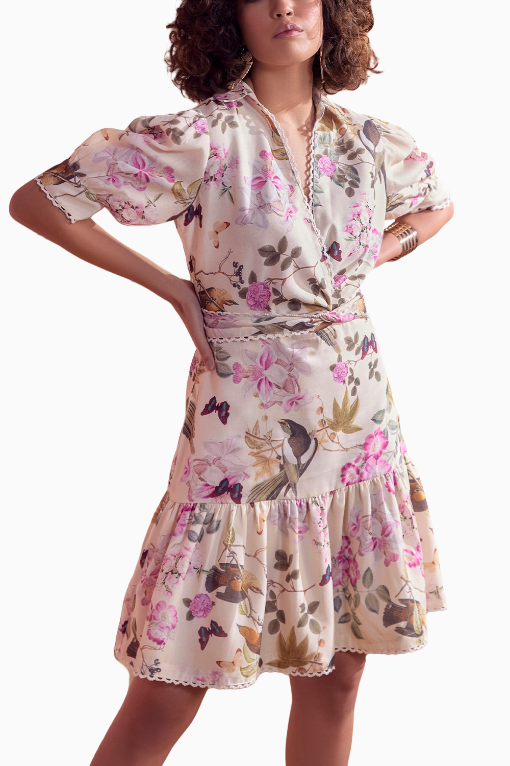 Dainty Spring Hues Short Dress
