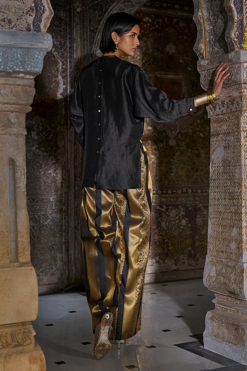 Benares Brocade Striped Pant