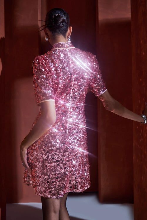 All About Cosmos Pink Party Dress