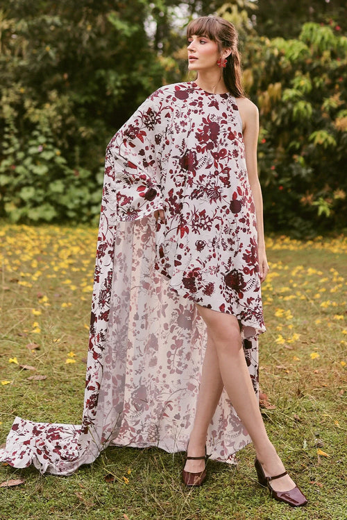 Julia High-Low Printed Dress