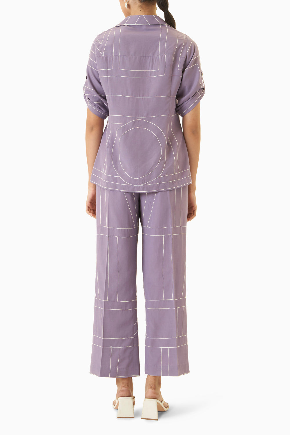 Lilac Abstract Co-ord Set