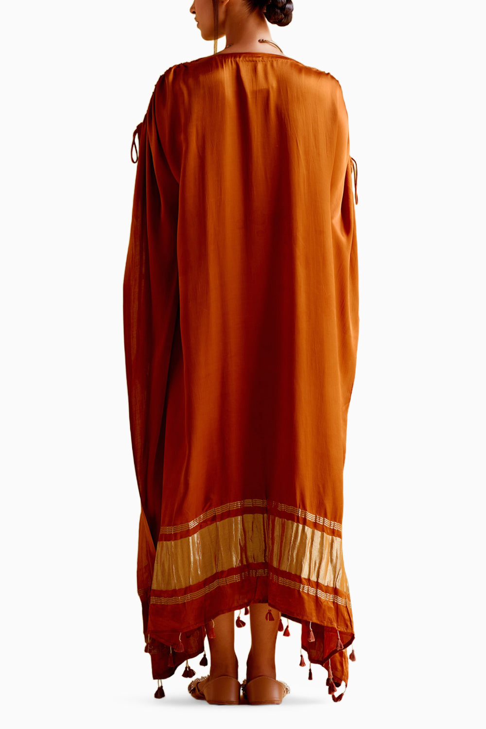 Amor Orange Kaftan Dress