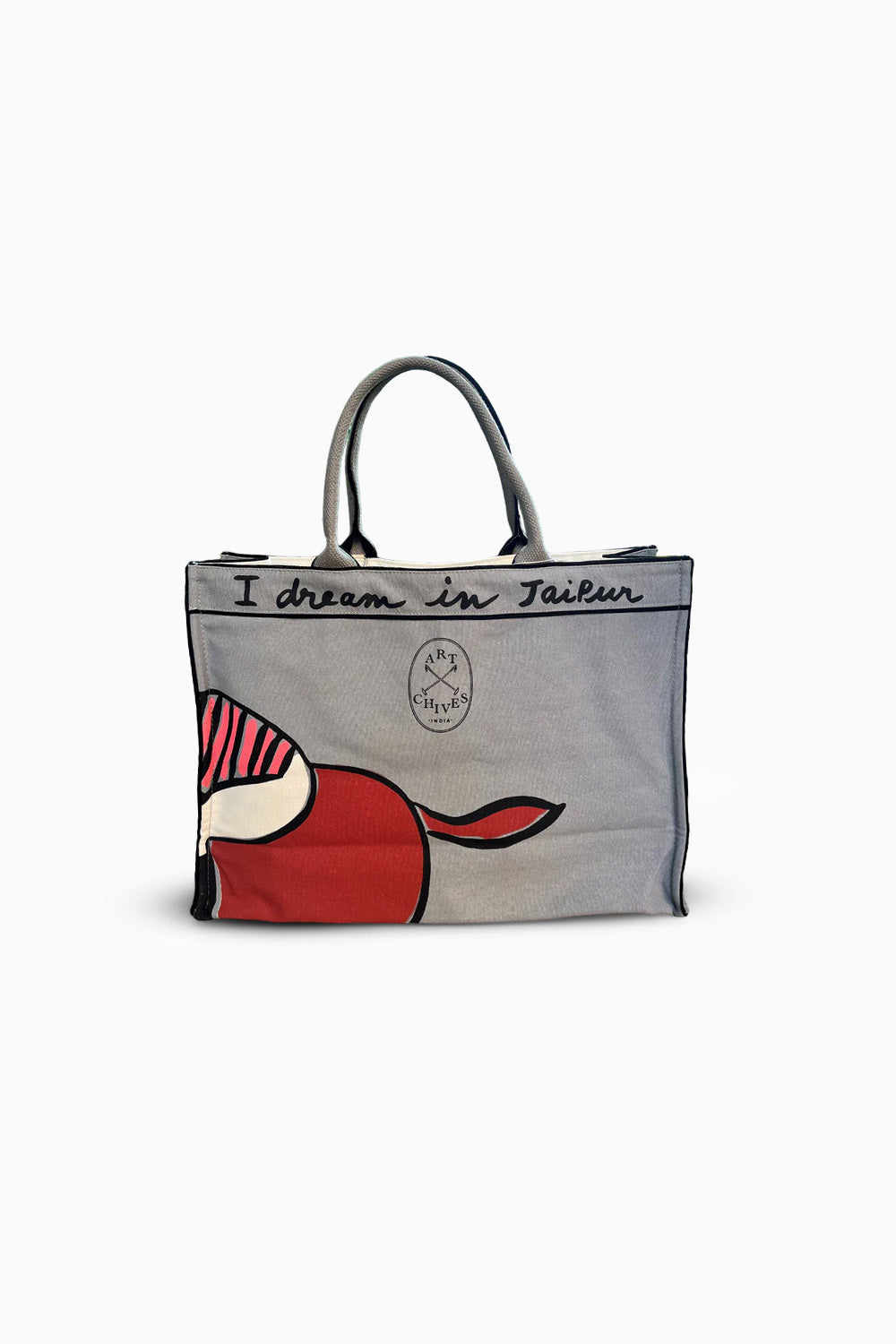 Grey- The Jaipur Tote Bag