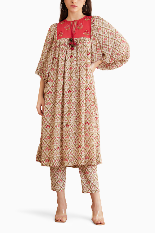 Bespoke Hand Embroidered Kurta Set