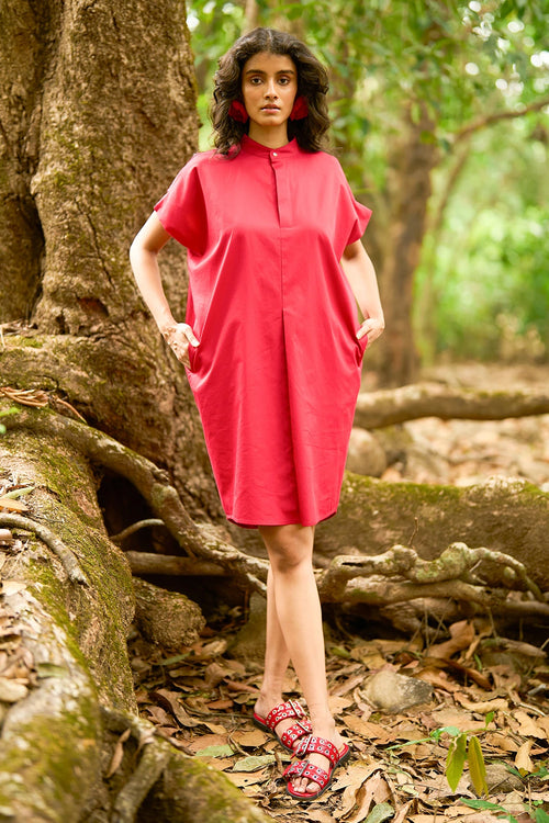 Red Shirt Dress