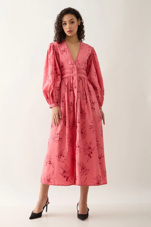 Solace Salmon Dress
