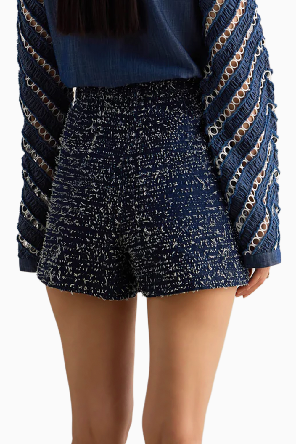 Distressed Denim Shorts