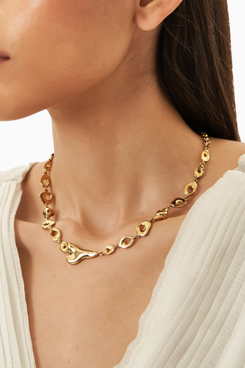 Mini Heart and Pebble Chain