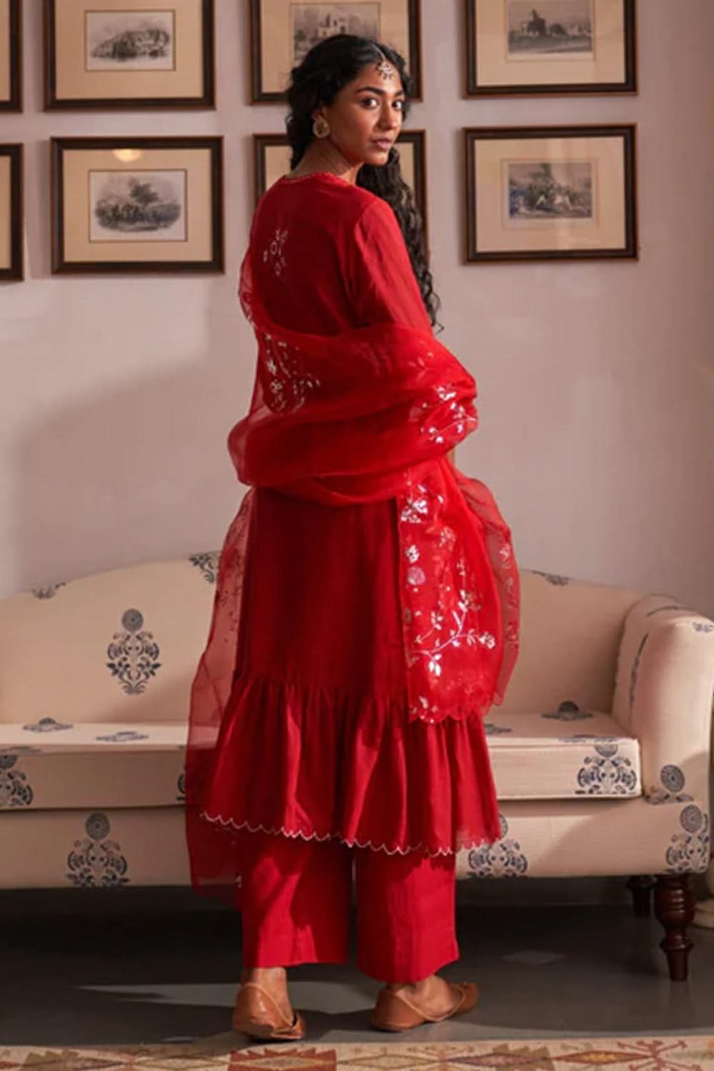 Khushboo Red Kurta Set