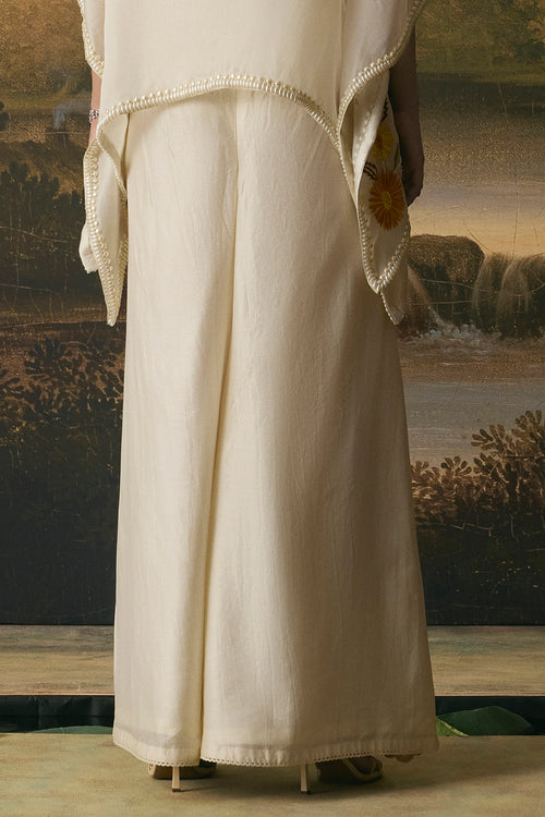 Ivory Floral Bloom Sharara