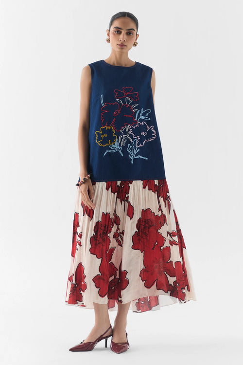 Rosalie Denim A-Line Dress