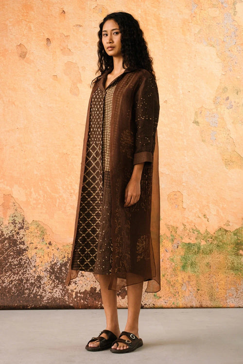 Cognac Adriana Shirt Dress