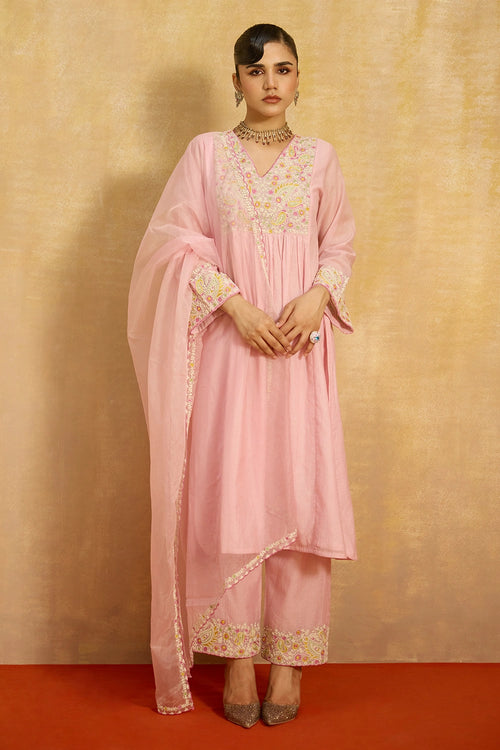 Gazal Pink Suit Set