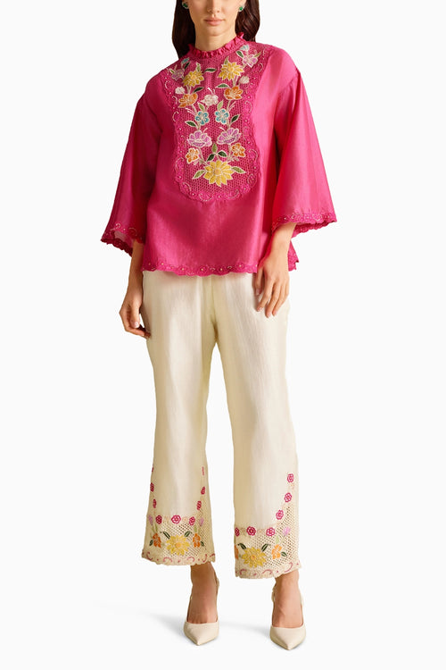 Fuchsia Mesh Co-ord Set