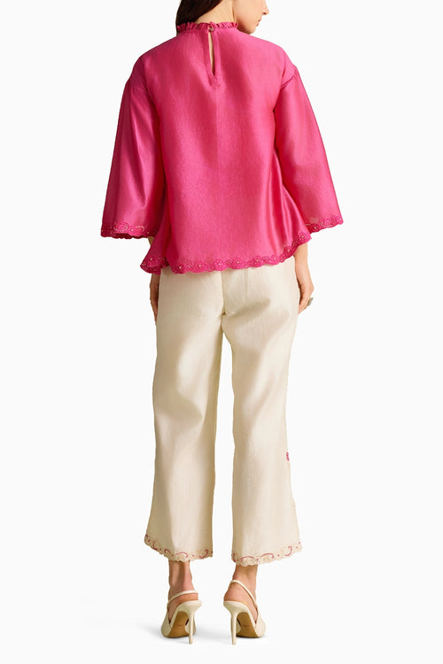 Fuchsia Mesh Co-ord Set