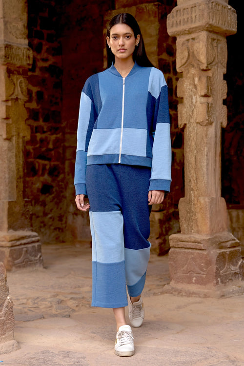 Indigo Blocked Track Suit