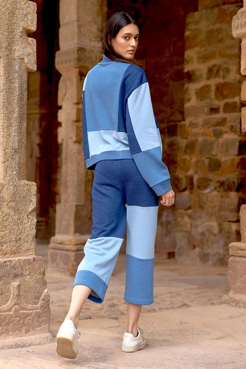 Indigo Blocked Track Suit