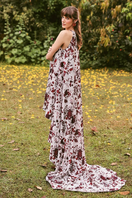Julia High-Low Printed Dress