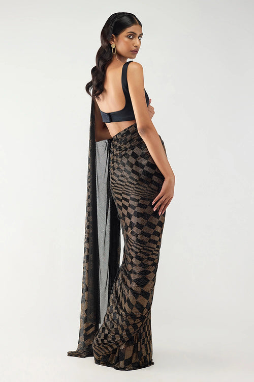 Astral Geometry Sari