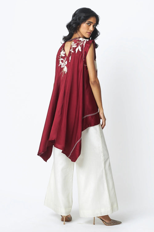 Burgandy Camila Trail Blazer Top and Pants
