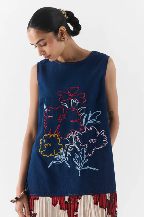 Rosalie Denim A-Line Dress