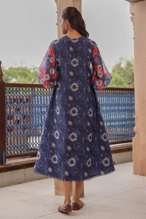 Indigo Bloom Dress