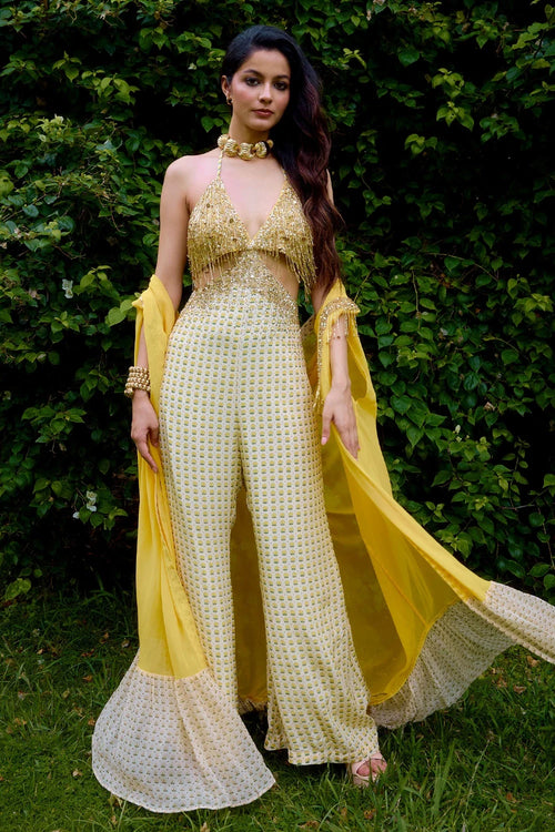Janeman Cream Jumpsuit