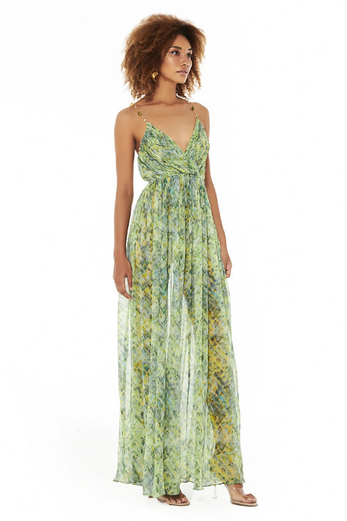Asiza Jewel Strap Backless Dress