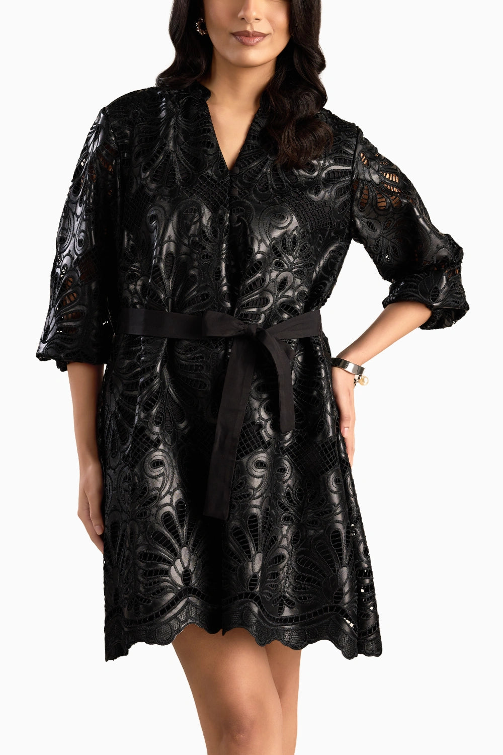 Luxe Leather Flora Dress