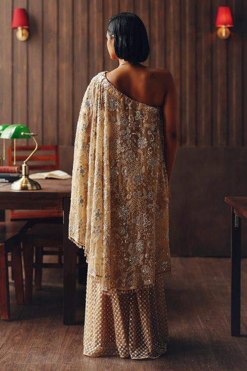 Fasana One Shoulder Cape