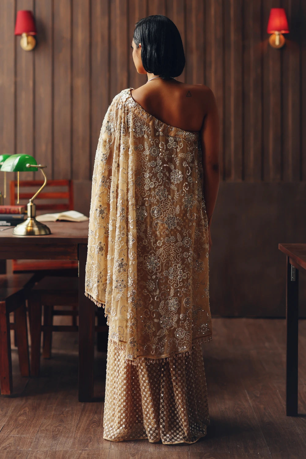 Fasana One Shoulder Cape