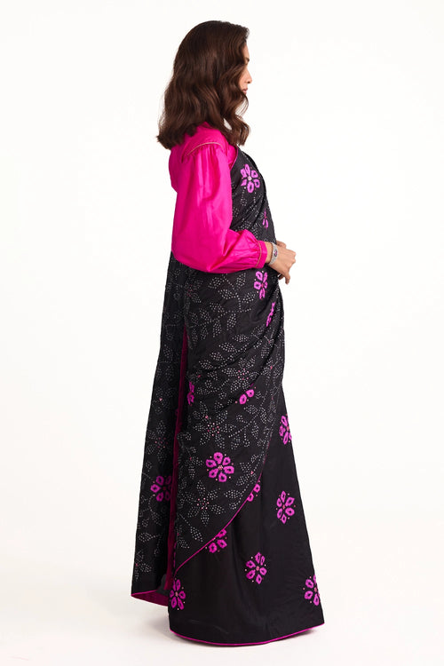 Black Nsyhaa Saree