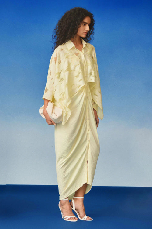 Lime Yellow Irene Kaftan Dress