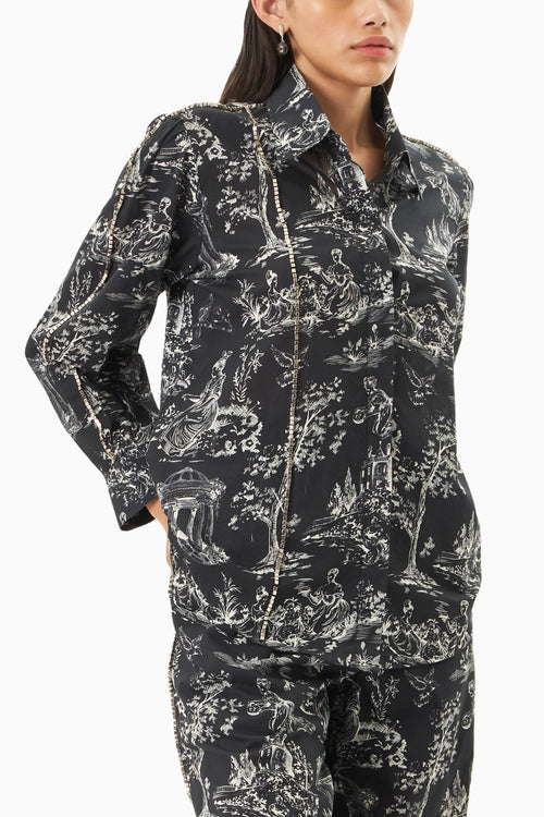 Mystic Castle Emembellished Shirt