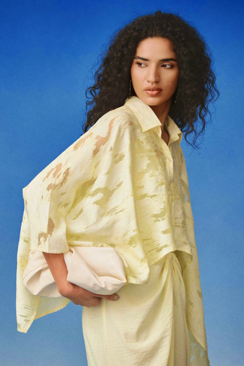 Lime Yellow Irene Kaftan Dress