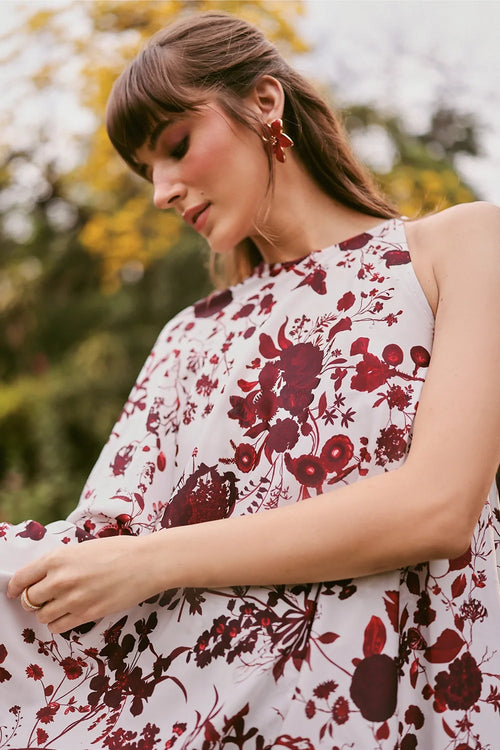 Julia High-Low Printed Dress