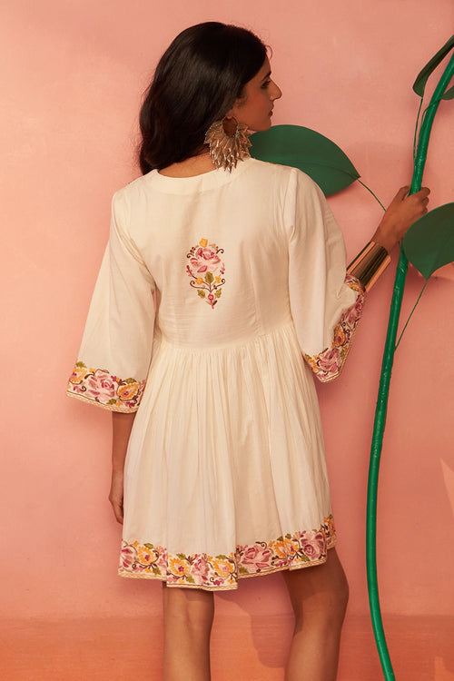 Gulbadan Ivory Dress