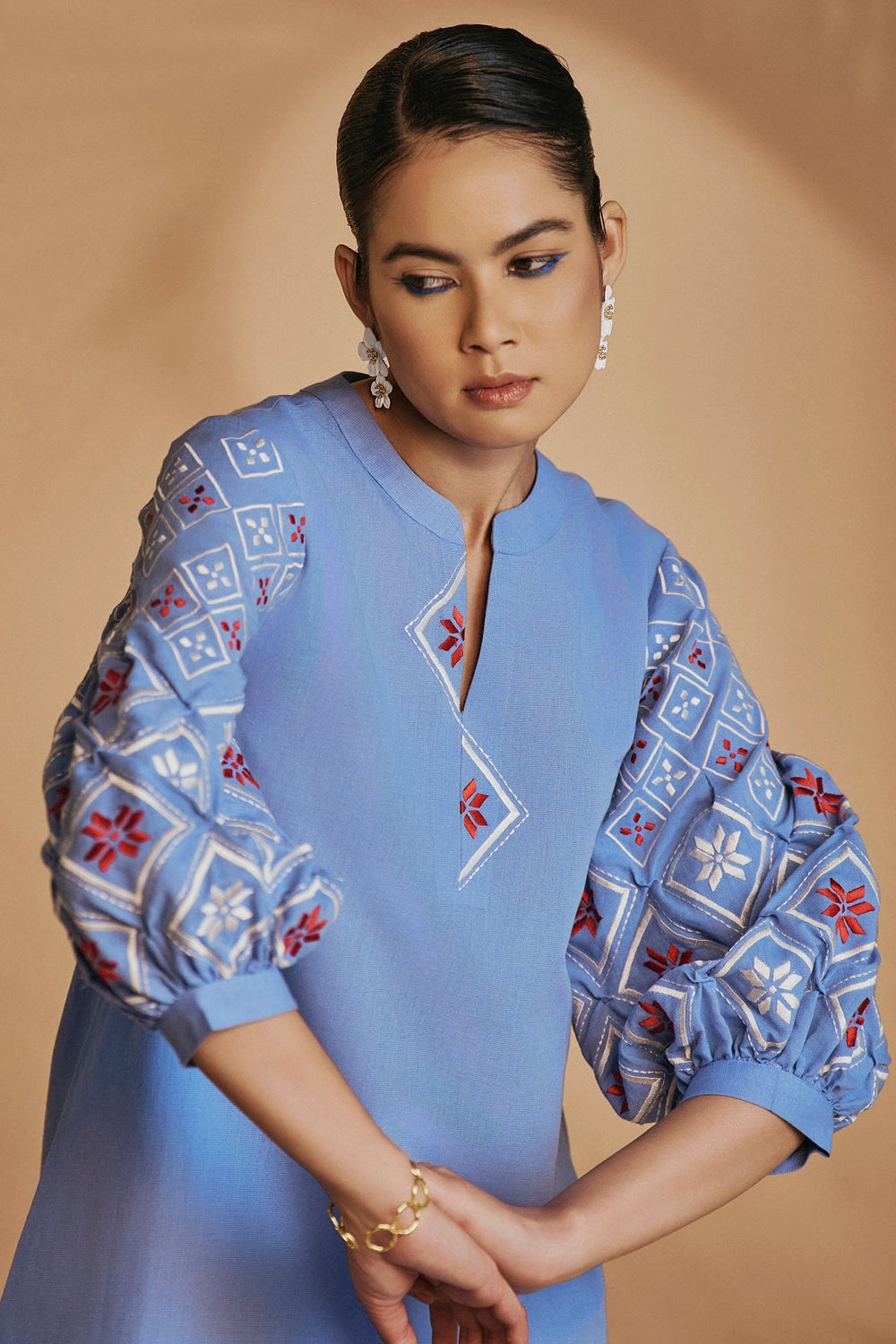 Blue Rainforest Tunic Dress