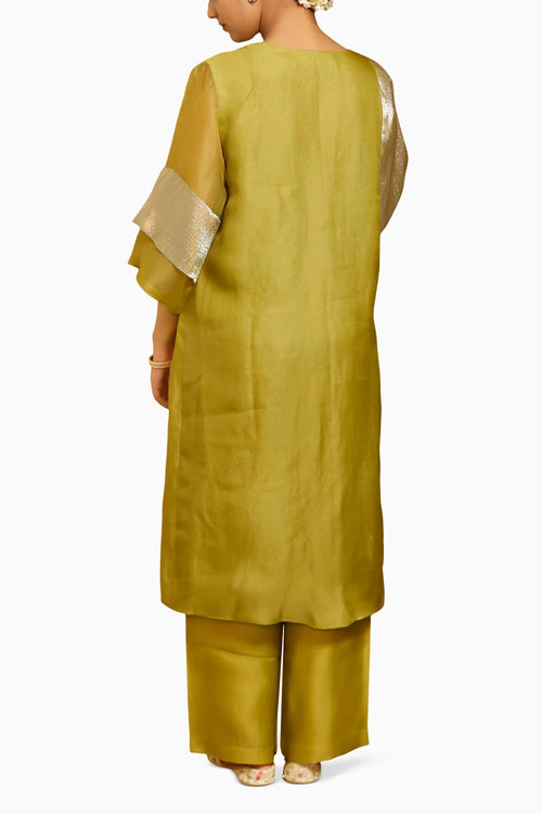 Sehej Green Long Kurta Set