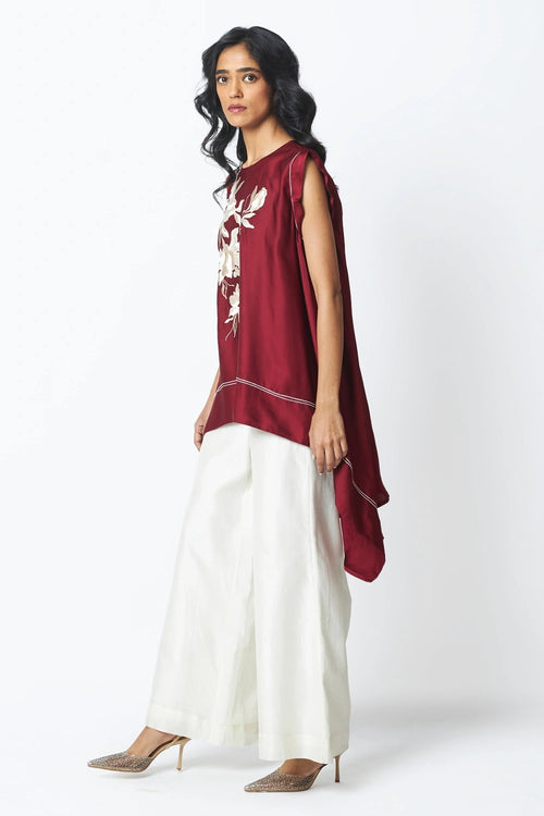Burgandy Camila Trail Blazer Top and Pants