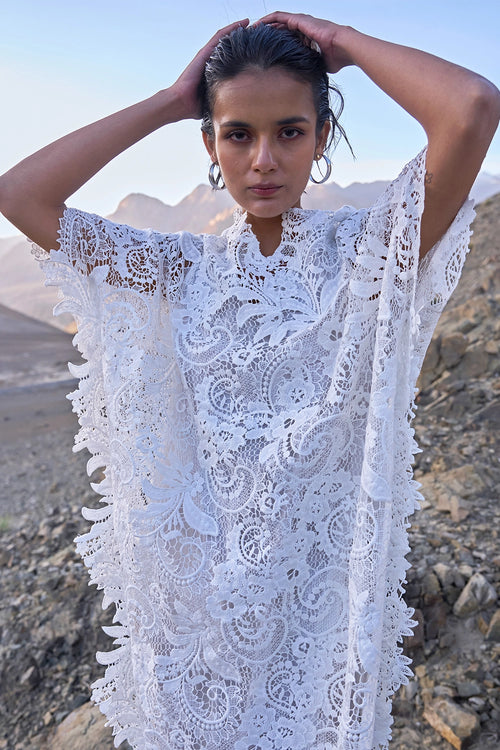 Lace Kaftan Dress