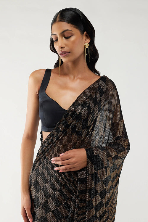 Astral Geometry Sari