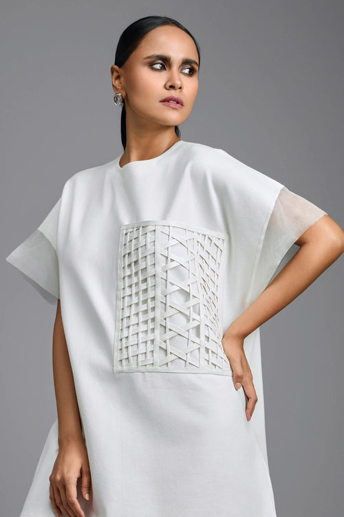 White Sleek Oversized Dress