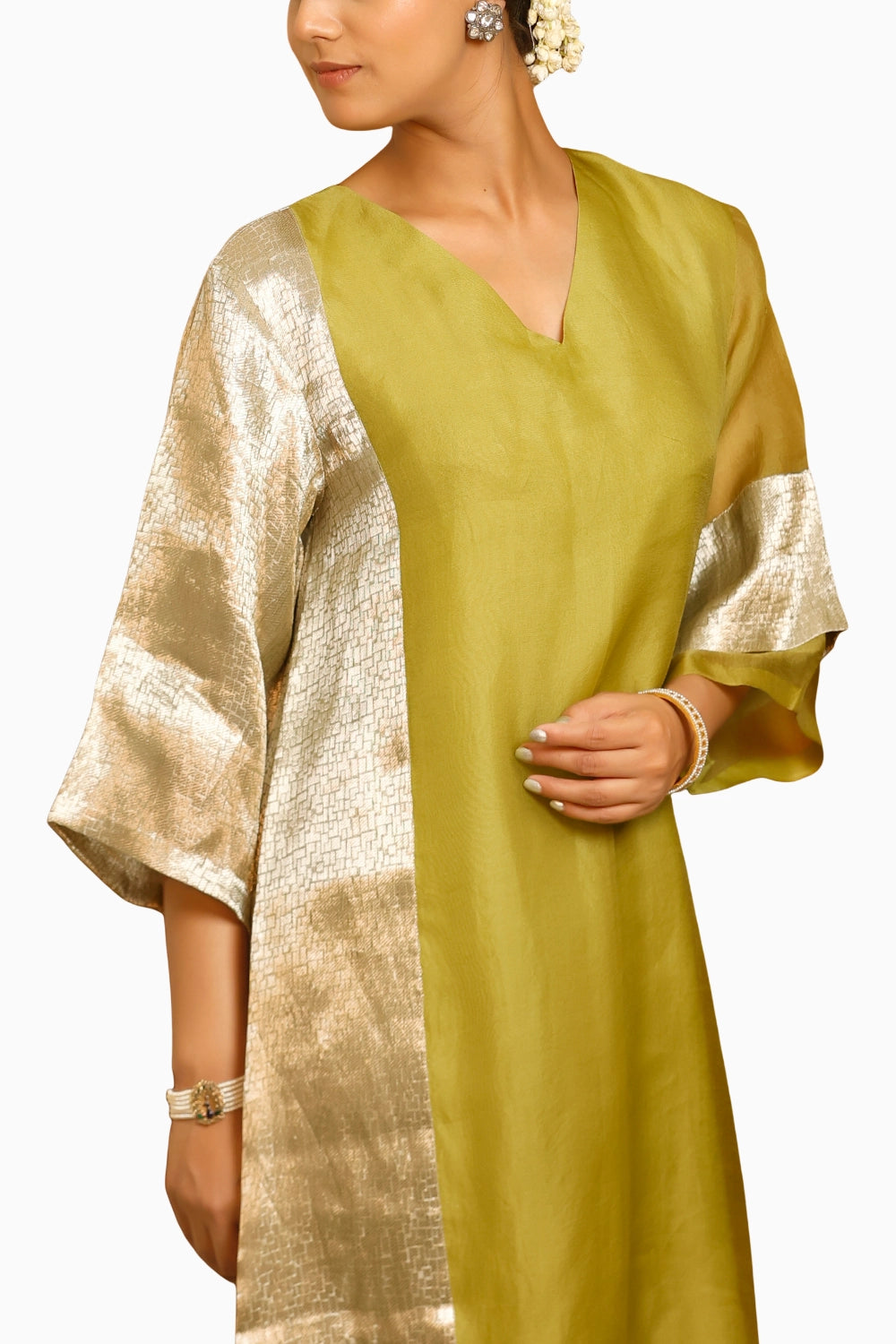 Sehej Green Long Kurta Set