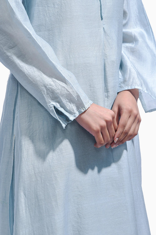 Powder Blue Silk Set