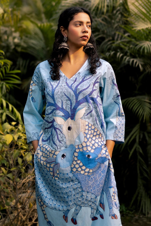 Gond Hiran Kurta Set
