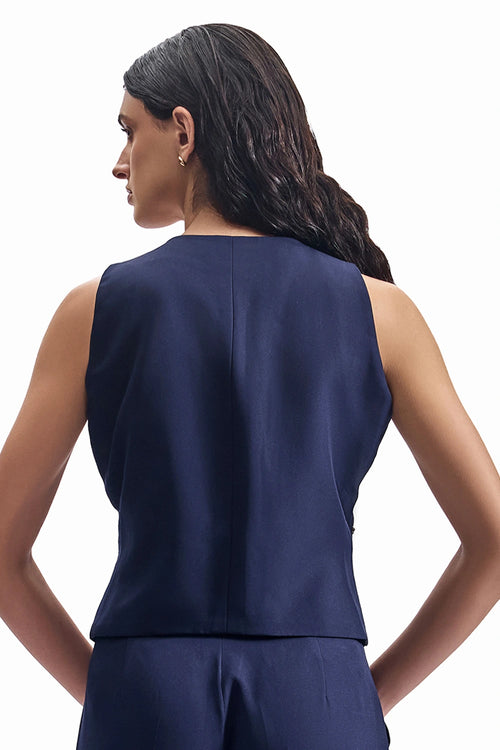 Stud-Grid Tailored Waistcoat