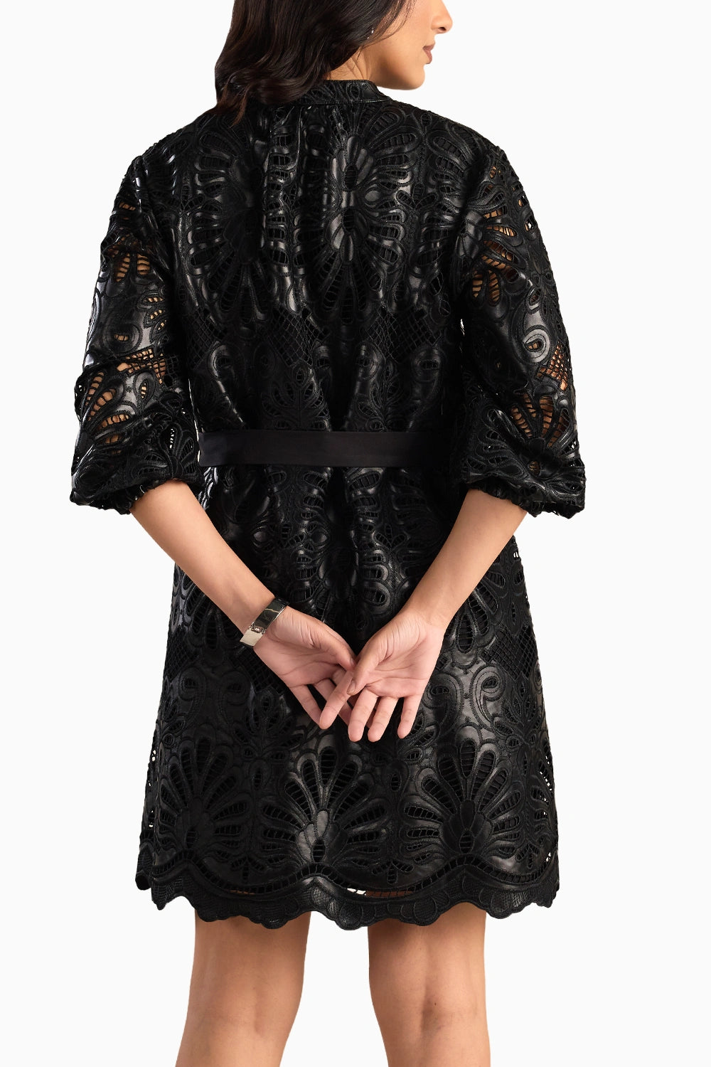 Luxe Leather Flora Dress