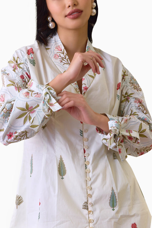 Wanderlust Printed Cotton Blouse