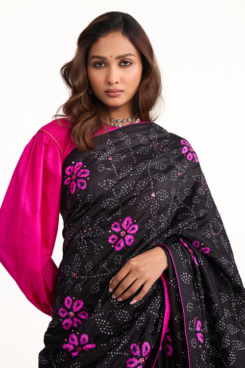 Black Nsyhaa Saree